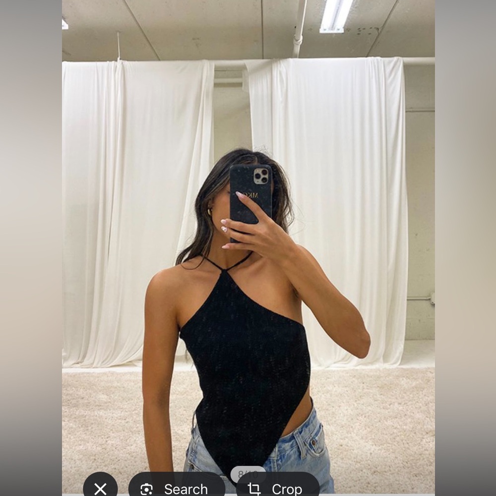 Black Open Back Knit Top Size: Small, Medium and Large